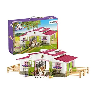 Schleich Horse Club Riding Centre with Rider and Horses Figurine