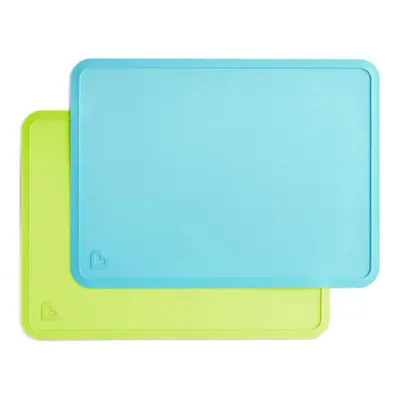 Munchkin Spotless Silicone Placemats for Kids Pack Blue/Green