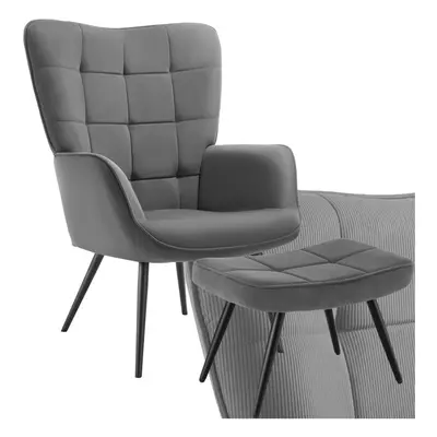 Armchair Hygge - padded, armrests and ergonomic backrest, kg load capacity