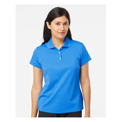 adidas Golf A131 Ladies' Climalite Basic Short-Sleeve Polo Shock Blue Whte X-Large