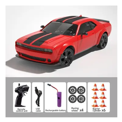 (Dodge Red Edition) Cross Border Ae86 Drift High Speed Remote Control Car Racing Light Charging 