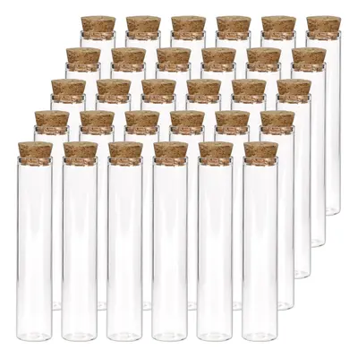 DEPEPE 30pcs 25ml Glass Test Tubes 20100mm Clear Flat Test Tubes with