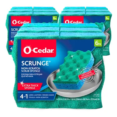 O-Cedar Multi-Use Scrunge Scrub Sponge Count (Pack of 3)