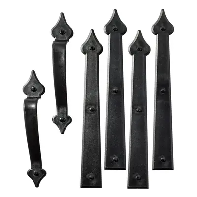 Cre8tive Hardware Classic Spade Magnetic Garage Door Hardware (6 Piece)