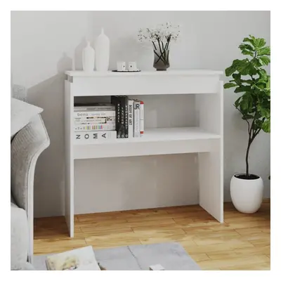 vidaXL Console Table White Engineered Wood Living Room Couch Side Hall Table