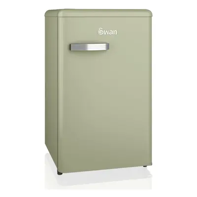 Swan SR11035GNE Retro Under Counter Fridge with 77L Fridge Capacity, 13L Freezer Capacity, Glass