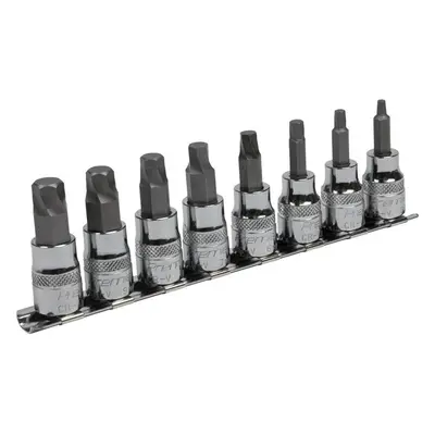 8pc METRIC Hex Key Socket Bit Set - 3/8" Square Drive - Damaged & Stripped Bolts