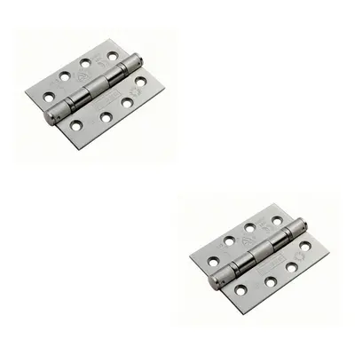 2x PAIR x x 3mm Ball Bearing Hinge Satin Stainless Steel Interior Door