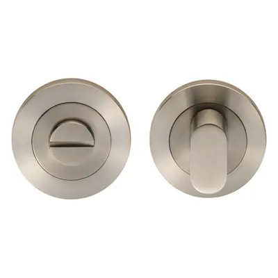 Round Thumbturn Lock and Release Concealed Fix Rose Satin Stainless Steel