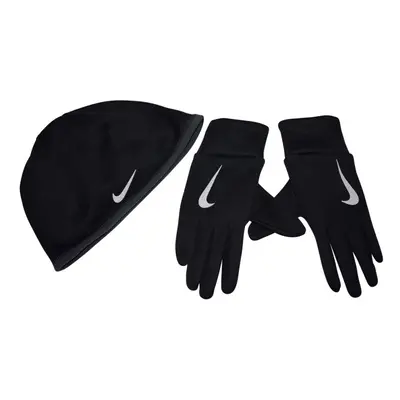 Nike Women's Run Thermal HAT and Glove Set XS/S Black/Anthracite/Silve