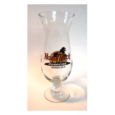 Hard Rock Cafe "" Honolulu "" Pilsner Hurricane Glass - 1/4""