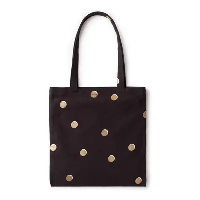 Kate Spade New York Cute Canvas Tote Bag for Women Black Canvas Beach