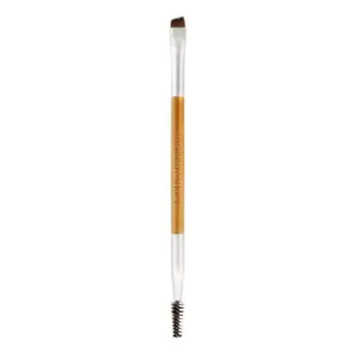 The Body Shop Double Ended 2-in-1 EYEBROW Brush bamboo Nylon bristles