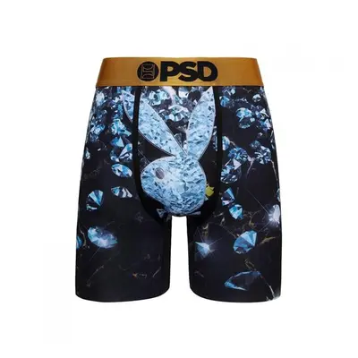 Playboy 862589-xlarge-40 Iced Bunny PSD Boxer Briefs, Black - Extra Large - Size