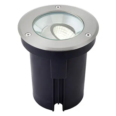 Stainless Steel IP67 Ground Light - 13W Cool White LED - Tilting Head