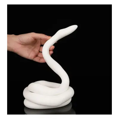 (white) 1.2m Super Long Soft Snake Anal Plug White Buttplug Gay Lesbian Prostate Massager Anus B