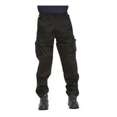 (XL) Mens Cotton Pants Elasticated Cargo Combat Work