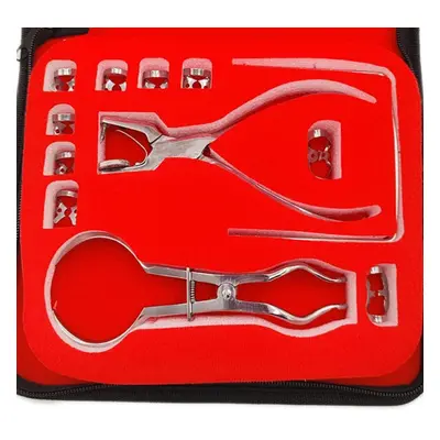 Dental Hole Puncher Tool Kit Rubber Dam Puncher Pliers Dentist Orthodontic Tools Stainless Steel