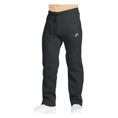 Nike Men's Sportswear Open Hem Club Pants Charcoal Heather/White Sma