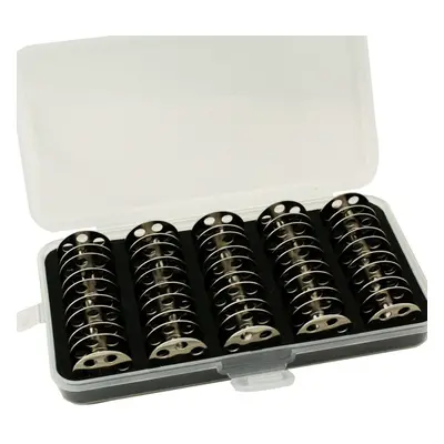 Cutex Pack of Juki LU1508N LU1560N LU563 Metal Bobbins with Storage Case