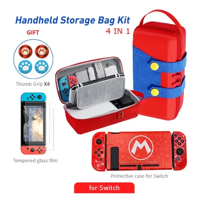 (C(Normal SWITCH)) For Nintendo Switch OLED Handheld Storage Bag Large CapacityÂ Carrying Hard C