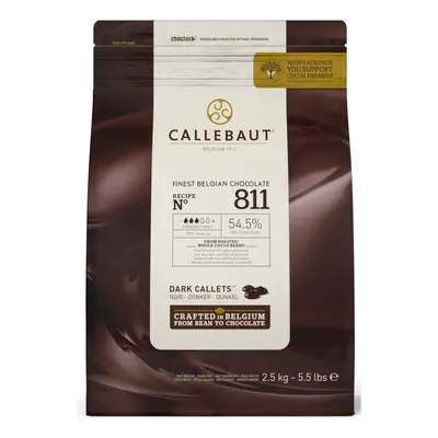 Callebaut 54% Bitter Sweet Dark Chocolate '811' Callets - 8x2.5kg