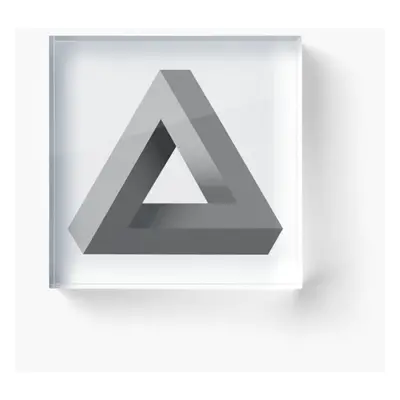 Acrylic Block penrose triangle,Penrose triangle Cube Art Prints Gifts x inch