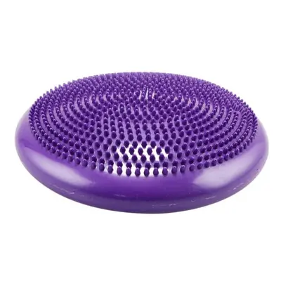 (Purple) Inflatable Yoga Massage Ball Durable Universal YogaFitness Wobble Stability Balance Dis