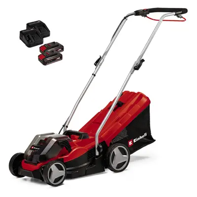 Einhell Cordless Lawnmower 33cm 36V Rotary With Batteries PXC 30L GE-CM 36/33 Li