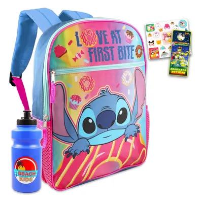 Disney Lilo and Stitch Backpack Set for Kids - Pc School Supplies Bundle with Stitch Backpack fo