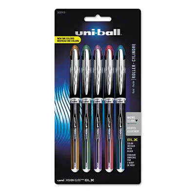 uni-ball VISION ELITE BLX Series Rollerball Pen .5 mm Assorted