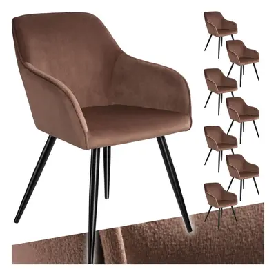 (brown/black, Set of 8) Dining Chair Accent Bedroom Furniture Velvet Armchair Living Room Chairs