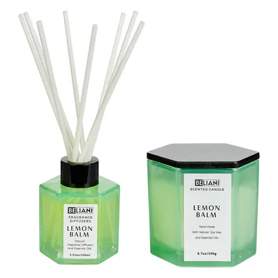 Scented Candle with Fragrance Reed Diffuser CLASSY TINT Soy Wax Fresh Notes