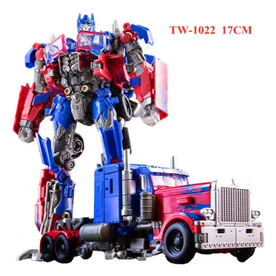 (17CM TW-1022) New 16.5CM Cool Toys Boy Dark Robot Car Anime Action Figures Tank Model Kids Gift