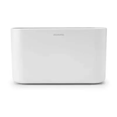 Brabantia ReNew Bathroom Caddy (White) - Compartments for Toothbrushes, Toothpaste, Soap etc - N