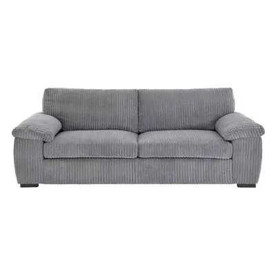 (3 Seater , Grey) Jumbo Cord Amalfi Sofa in Soft Cord Fabric