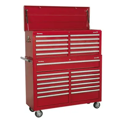 1290 x x 1495mm Drawer Combination Tool Chest - RED Mobile Storage Case