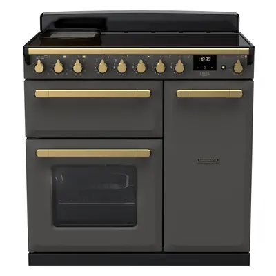 Rangemaster Estel Deluxe ESDL90EIPSLT/AB1 90cm Electric Range Cooker with Induction Hob - Slate 