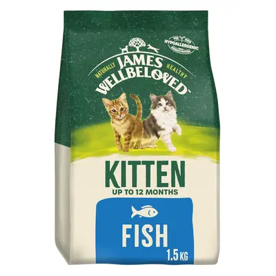 James Wellbeloved Junior Fish 1.5 kg Bag, Hypoallergenic Kitten Dry