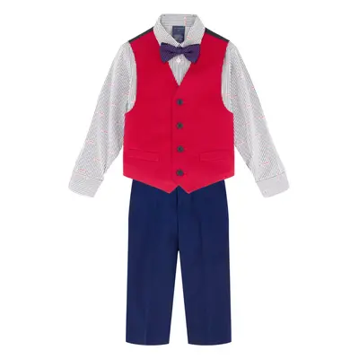 Tommy Hilfiger Boys' 4-Piece Formal Suit Set Includes Shirt Dress Pa