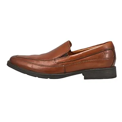 clarks Mens Tilden Free Dress Slip On Shoe Dark Tan Medium US