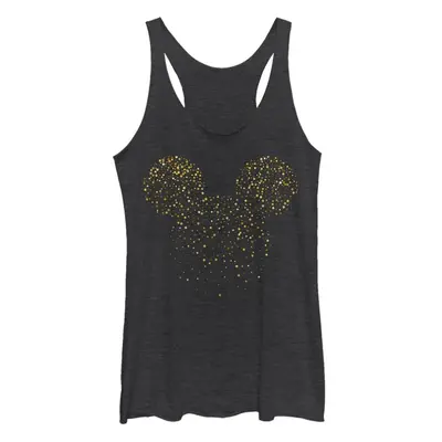 Disney womens Disney Characters Mickey Confetti Fill Tri-blend Racerba