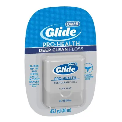 Glide Deep Clean Floss Cool Mint 43.70 Yards (Pack of 12)