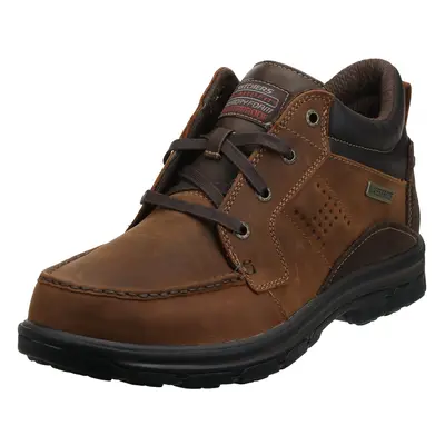 Skechers USA Mens Segment Melego Ankle Bootie Dark Brown 2W US