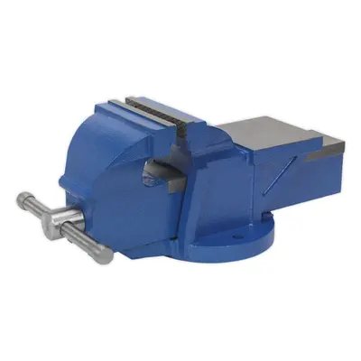 Heavy Duty Bench Mountable Fixed Base Vice - 125mm Jaw Opening - Cast Iron