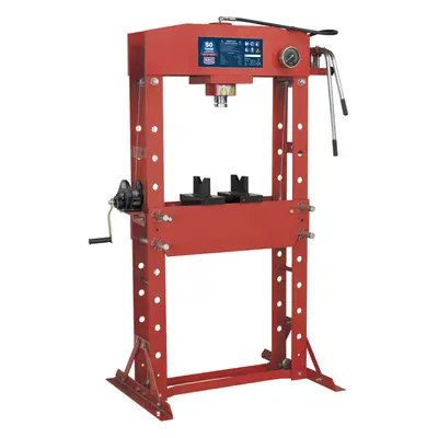 50 Tonne Floor Type Hydraulic Press - Speed Pump Unit - Sliding Ram Assembly