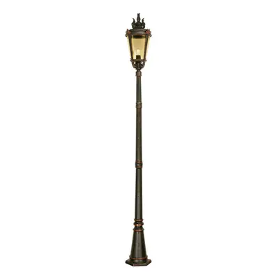 Outdoor IP44 Bulb Lamp Post Weathered Bronze LED E27 150W