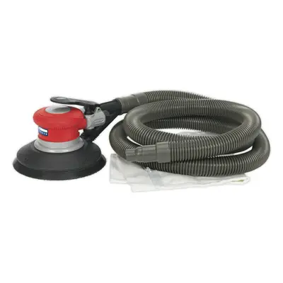 150mm AIR Random Orbital Palm Sander & DUST HOSE - 1/4" BSP - Hook & Loop Pad