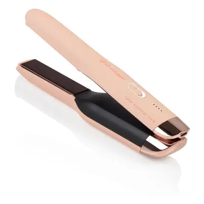 ghd Unplugged Pink Peach Styler, Wireless Straightener with Hybrid Co-Lithium Technology