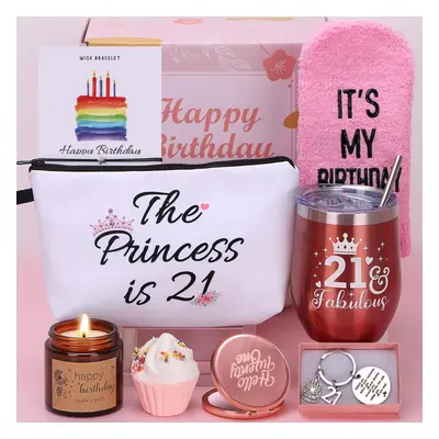 (21st Birthday) Insulated Wine Tumbler Sets 18th Birthday Gifts for Girls Her, Unusual 18th Birt